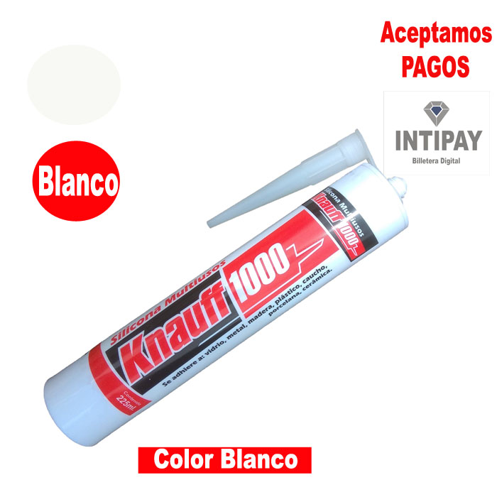 Silicona Multiusos color Blanco 225 mL Knauff